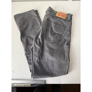 Levi's 511 Men's Gray Skinny Fit Red Tab Stretch Denim Jeans Size 34 X 32